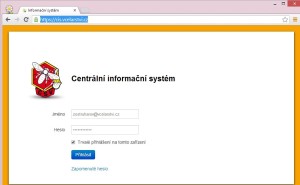 Přihlášení do CIS