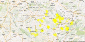 mapa moru včelího plodu - celá ČR /02_2014/